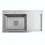 Кухонная мойка Platinum Handmade 780x430x220 L нержавейка (квадратный сифон, 3.0/1.0), Нержавеющая сталь - миниатюра 1