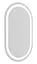 Дзеркало Volle Luna Ovalado овальне вертикальне 70x80 см, з підсвічуванням по контуру, з підігрівом, сенсорним вимикачем хром 1648.55148700, Хром - мініатюра 2