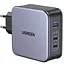 Зарядний пристрій 3xUSB 140W 2хUSB-C+USB-A Gan CD289 with C to C Cable 1.5 м Gray Ugreen - мініатюра 1