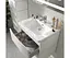 Тумба підвісна Sanwerk Алесса Air 60 Білий з умивальником Space Line (MV0000870) Білий - мініатюра 4