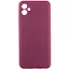 Чохол Lakshmi Silicone Cover Full Camera AAA для Samsung Galaxy A06 Бордовий/Plum - мініатюра 1