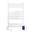 Электрический полотенцесушитель Navin Largo 500x800 Sensor левосторонний с таймером, белый бархат 12-844153-5080, Белый матовый, Левое, Электронный - миниатюра 4