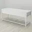 Банкетка з ящиком Ferrum-decor Дрейк 2 550x1200x400 метал Білий ДСП Білий 16 мм (FRD-103073) - мініатюра 1