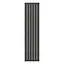 Вертикальний радіатор Navin Largo 452х1800-6, anticor, чорний муар 10-012033-4880, Чорний матовий - мініатюра 1