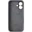 Чохол Epik Silicone Case Full Camera Protective AA для Apple iPhone 16, 6.1 Сірий/Dark Gray - мініатюра 6
