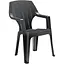 Стул садовый пластиковый Bica Alta графит - миниатюра 1