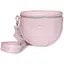 Шкіряна сумка поясна-кроссбоді Vacation рожева флотар - мініатюра 1