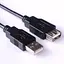Кабель USB AM-AF (продолжитель), 2.0 м черный - миниатюра 1