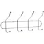 Вішалка настінна на 4 підвійні гачки, 31.5х8х13 см x2-253 - мініатюра 1