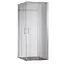 Душевая кабина без поддона Koer SR SC03 -90x90x200-TR-01 прозрачное стекло Easy Clean 6 мм, хром KR5356, Универсальная, прозрачная, хром - миниатюра 1