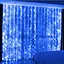 Новогодняя светодиодная гирлянда-штора Роса 3x2 м с 200 лампочками яркое Синее сияние - миниатюра 1