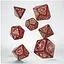 Набір кубиків Q-Workshop  Tribal Dice Set: Shimmering red & Beige (7 шт.) (STRB03) - мініатюра 1
