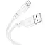 Дата кабель Hoco X97 Crystal color USB to MicroUSB (1m) White - мініатюра 1