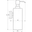 Дозатор для жидкого мыла Globus Lux SS 8432  - миниатюра 2