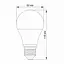 LED лампа Videx A60h 11.8W E27 4100K - мініатюра 3