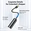 Перехідник Vention USB 3.1 Type-C Ethernet RJ45 1000Mb Gigabit чорний - мініатюра 3