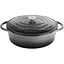 Каструля чавунна емальована овальна з кришкою Heinner сіра (HR-ZVC-S29OV) - мініатюра 1