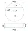 Умивальник Rea Ronda white накладний REA-U6622, Білий - мініатюра 6