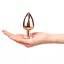 Золота металева анальна пробка із кристалом Dorcel Diamond Plug L - мініатюра 4