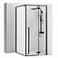 Душова кабіна Rea Fargo 90x90 black REA-K6318, Чорний, Універсальна, прозорий - мініатюра 1