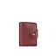 Женский кожаный кард-кейс 7.1 (Книжечка) бордовый - миниатюра 7