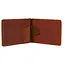 Зажим с монеткой кожаный коньячный Tarwa 11.5х8х1 см acs0032185 - миниатюра 4