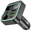 АЗП FM модулятор Hoco E85 Tiger PD20W+QC3.0 (2USB-A/1C) Black - мініатюра 2