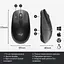 Мышь Logitech M190 Full-size wireless mouse Charcoal - миниатюра 6