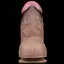 Реалистичный фаллоимитатор LoveToy Nature Cock 18.2 см коричневый - миниатюра 15