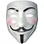 Маска Анонімуса Гай Фокс V - значить вендетта G-Toys біла - мініатюра 1