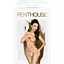 Трусики-стринги Penthouse Open Secret Light M/L Pink, открытый доступ, декор из сетевого и камня - миниатюра 3
