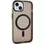 Чехол Epik TPU+PC Lily with MagSafe для Apple iPhone 15, 6.1 Dark Gray - миниатюра 1