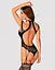 Ажурний бодістокінг з отворами Obsessive Bodystocking G327 black чорний комбінезон з дос S/M/L - мініатюра 2
