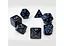 Набір кубиків Opaque 7 Dice Set - Black (w-blue) , 7 шт. (g7dopaq12) - мініатюра 2
