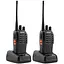 Комплект двох портативних тактичних рацій Baofeng BF-888S 2W з гарнітурою  на 16 каналів UHF400-470 МГц (18837) - мініатюра 1