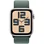 Apple Watch SE 2 2024 GPS 44mm Starlight Aluminium with Lake Green Sport Loop MXEW3 - миниатюра 1