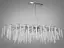 Кришталева люстра "Гліцинія" витягнутої форми на 15 ламп, хром - мініатюра 4