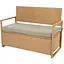 Садовая скамейка Di Volio Verbana с местом хранения бежевый - миниатюра 1