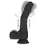 Фалоімітатор Naked Addiction – 8.6” Silicone Rotating & Thrusting Vibrating Dildo with Remote Black - мініатюра 5