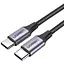 Кабель USB 2.0 Ugreen Type-C M-M 1 м 18W Черный Round Cable Nickel Plating Aluminum Shell US261 - миниатюра 1