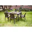 Стол для сада пластиковый Bica Houston коричневый - миниатюра 3