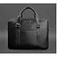 Шкіряна сумка для ноутбука і документів чорна - мініатюра 1