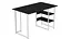 Компьютерный стол Кевин 75x120x70 белый ДСП Сосна Кембра 16мм FRD-101281 - миниатюра 5