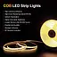 LED стрічка ROUKLE 8 мм COB LED Strip Light - 10M 24V Dimmable Super Bright Tape Lights CRI90+ з радіочастотним пультом - мініатюра 4
