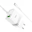 Блок живлення Hoco Extension speed charger set N21 30 W і кабель Type-C to Type-C - мініатюра 1