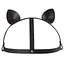 Маска кішечки Bijoux Indiscrets MAZE - Cat Ears Headpiece Black, екошкіра - мініатюра 1