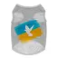 Майка для собак Waudog Clothes малюнок "Прапор", сітка, XS, B 26-29 см, C 16-19 см сірий - мініатюра 2