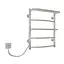 Электрический полотенцесушитель Kosser Каскад с полкой 600x500/5 EL ДКп01EL, Хром, Левое - миниатюра 1