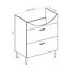 Тумба для підлоги RJ Fortuna-L з умивальником Cersania K11-0163 50 см Білий RJFU016-0150WHSET(RJFU016-0150WH + K11-0163) Білий - мініатюра 2