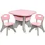 Детский столик с двумя стульями Bambi NEW TABLE-8 серо-розовый - миниатюра 1